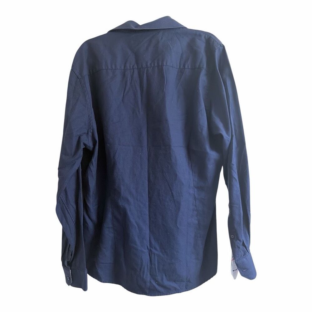 ✨Moods of Norway Navy Button Slim Down Sz XXS Shirt✨ - Picture 3 of 7